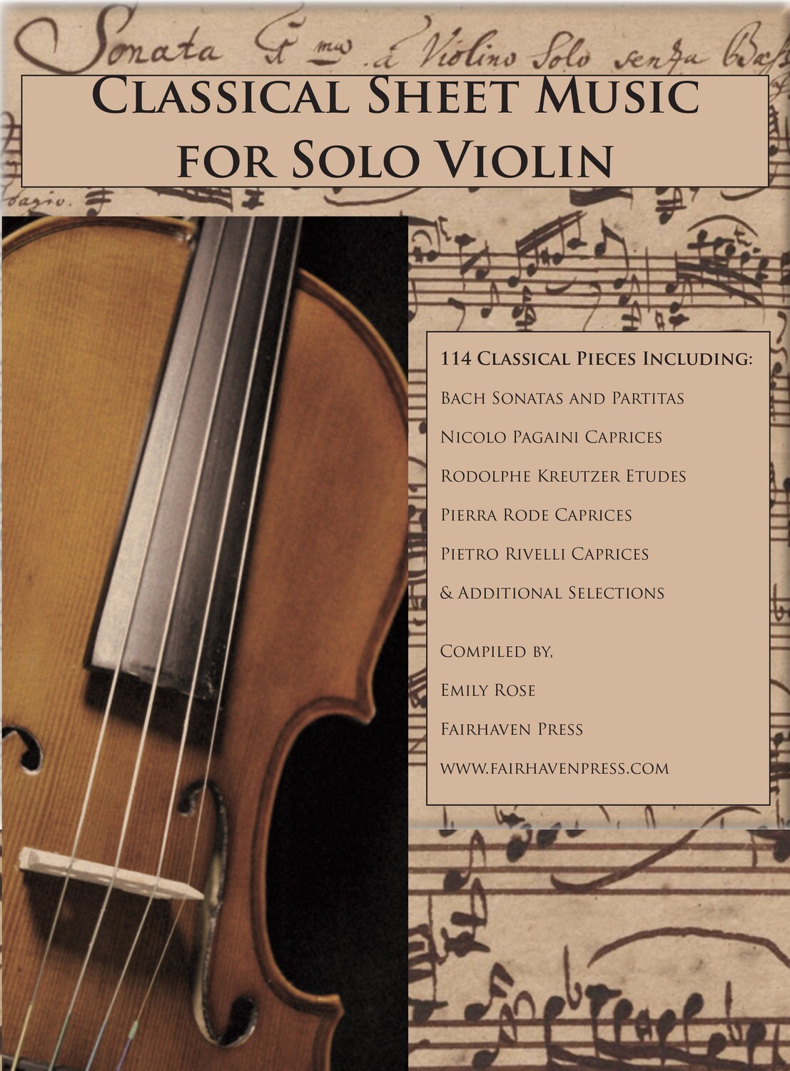 Classical Sheet Music for Solo Violin