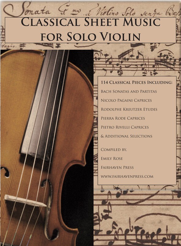 Classical Sheet Music for Solo Violin