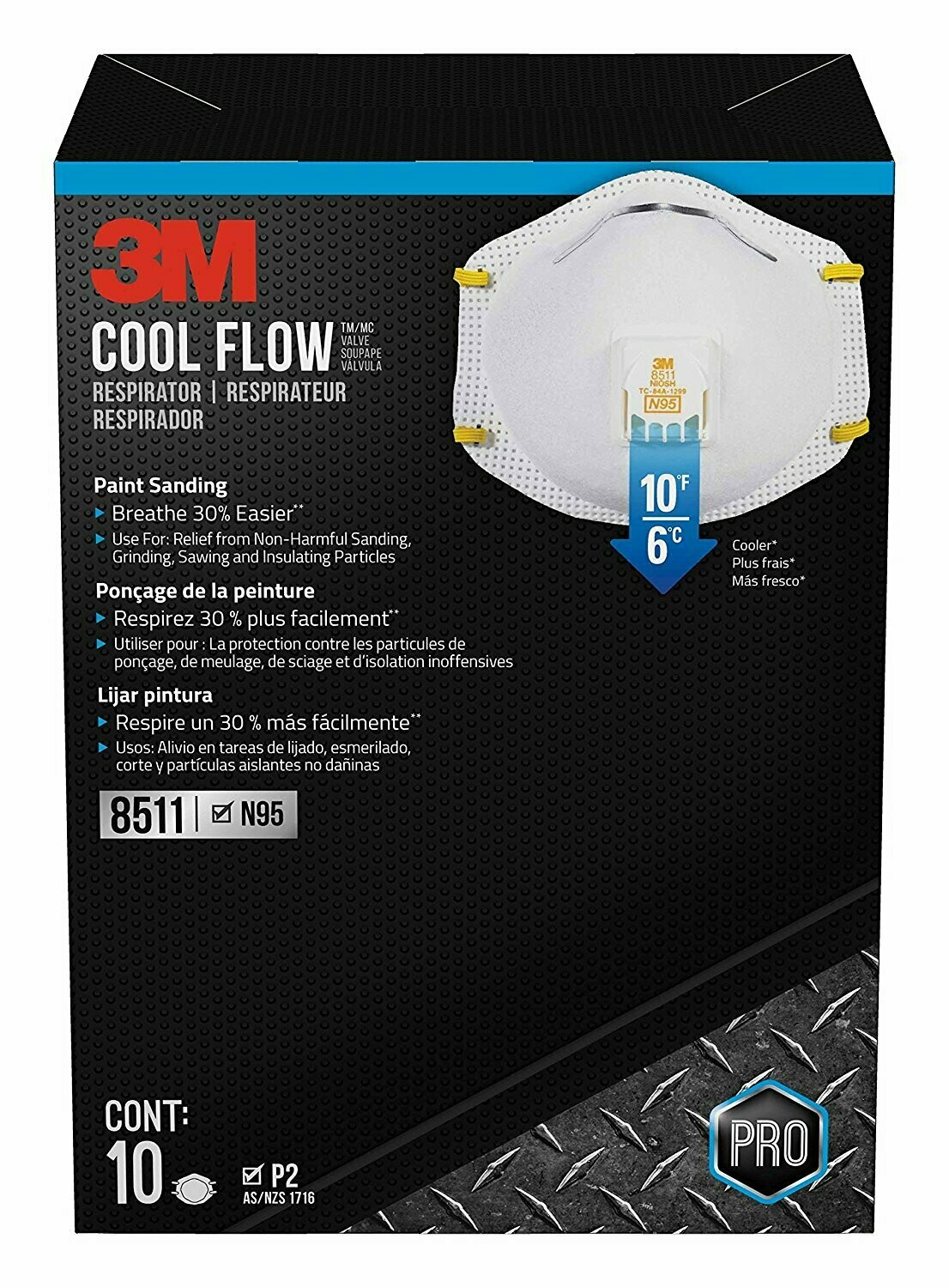 3M™ N95 8511 Cool Flow™ Respirator - each