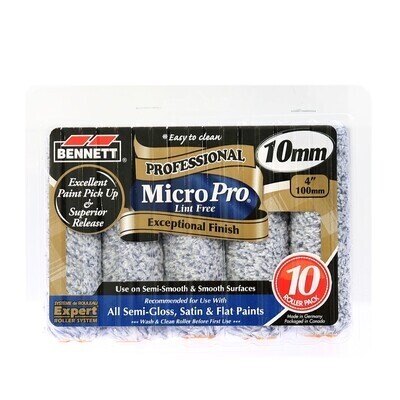Bennett 4" Micro Pro Miniroller 5mm- 10 Pack