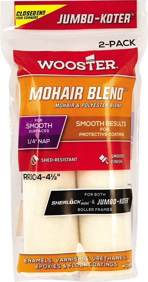 Wooster 4 1/2" mohair blend 2 pack