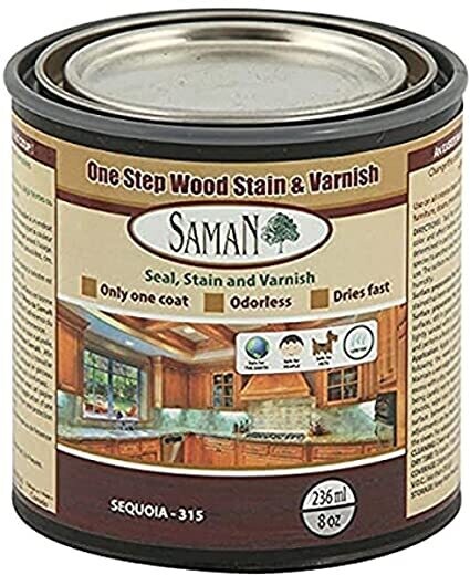 SamaN One step Wood Stain and Varnish - Sequoia