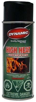 Dynamic High Heat Black Spray 12oz