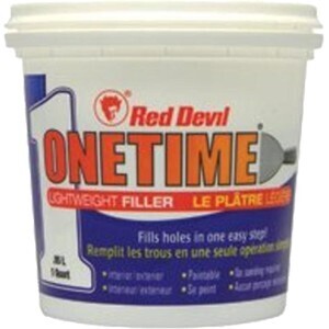 Red Devil One Time Light Weight Spackling - 1/2 Pint