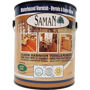 Saman Waterbased Varnish Semi-Gloss Gallon