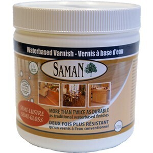 Saman Waterbased Varnish Semi-Gloss 472m