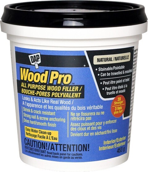 DAP WoodPro Latex Wood Filler - Natural (453g)