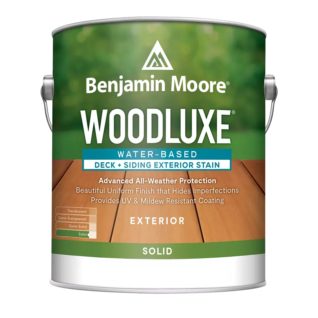 Benjamin Moore Woodluxe Exterior Waterborne Solid Stain