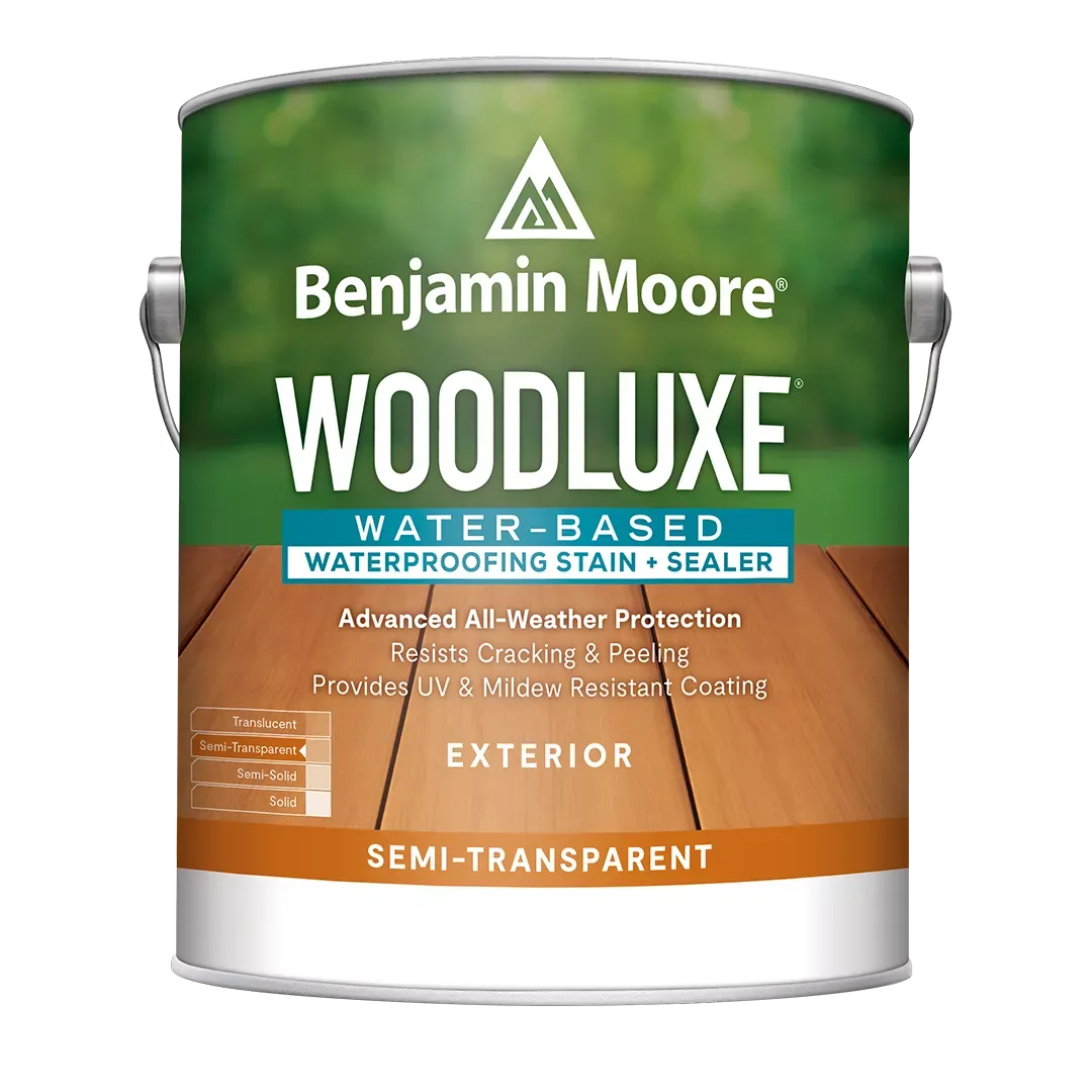 Benjamin Moore Woodluxe Exterior Waterborne Semi-Transparent Stain