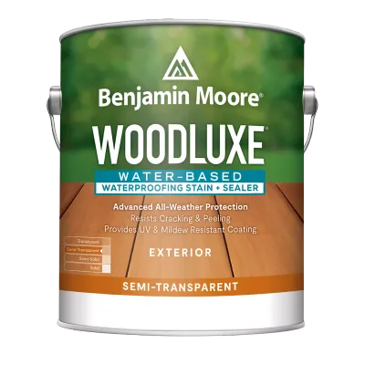 Benjamin Moore Woodluxe Exterior Waterborne Semi-Transparent Stain