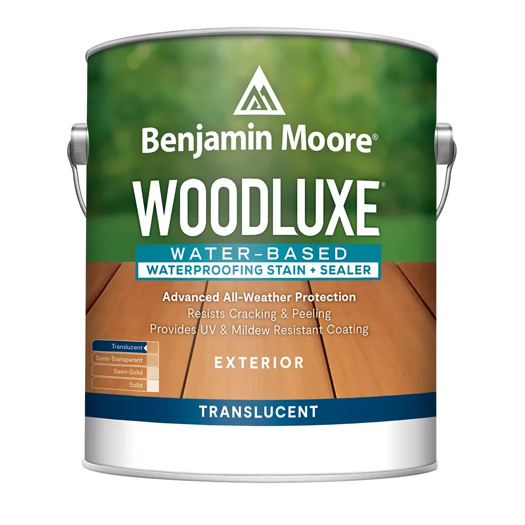 Benjamin Moore Woodluxe Exterior Waterborne Translucent Stain