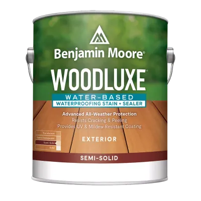 Benjamin Moore Woodluxe Exterior Waterborne Semi-Solid Stain