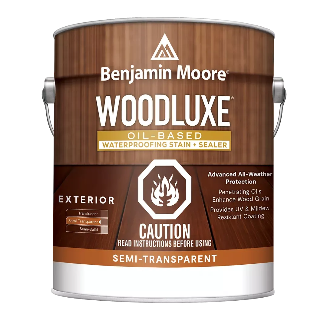 Benjamin Moore Woodluxe Exterior Oil Based Semi-Transparent Stain