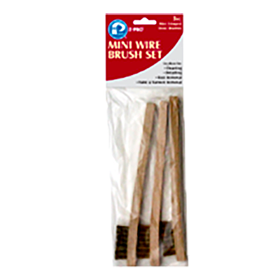 Premier 3Pc Brass Mini Wire Brush Set