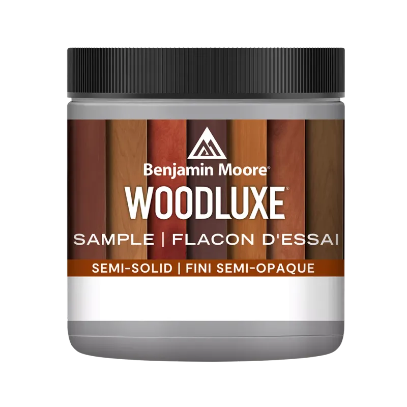 Benjamin Moore Woodluxe Exterior Waterborne Semi-Solid Stain Tester 1/2 Pint