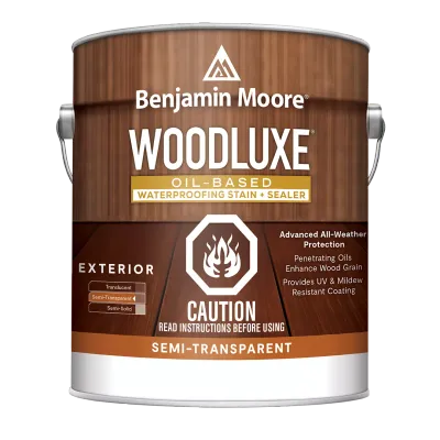 Benjamin Moore Woodluxe Exterior Oil Based Semi-Transparent Stain Benjamin Moore Woodluxe Exterior Oil Based Semi-Transparent Stain