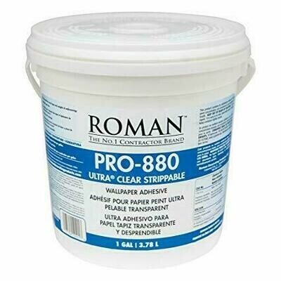 Roman Pro-880 Ultra Clear Strippable Wallcovering Adhesive - Quart