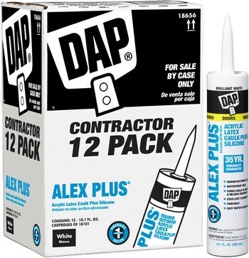 Dap Alex Plus Contractor 12 Pack - White Dap Alex Plus Contractor 12 Pack - White
