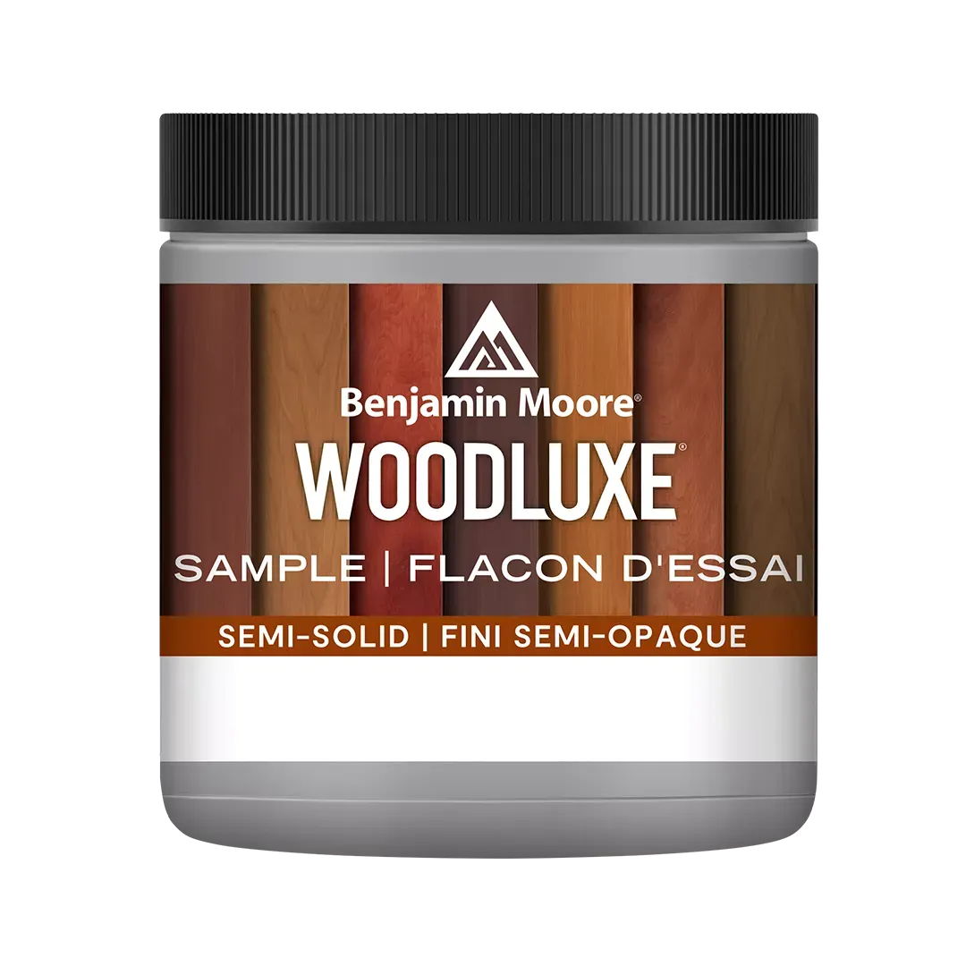 Benjamin Moore Woodluxe Exterior Waterborne Semi-Solid Stain Tester 1/2 Pint Benjamin Moore Woodluxe Exterior Waterborne Semi-Solid Stain Tester 1/2 Pint