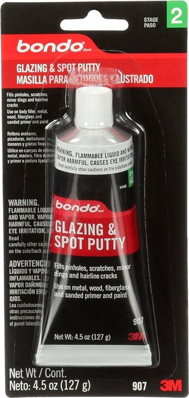 3M Bondo Glazing & Spot Putty 128g