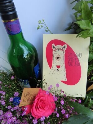 Vino Lama - Postkarte