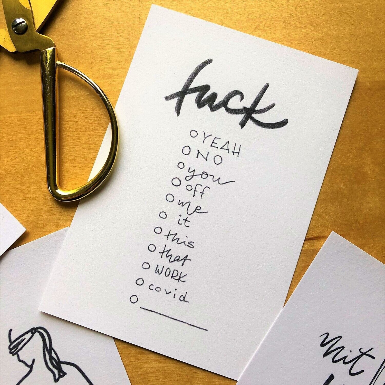 Fuck - Postkarte