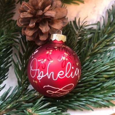 Christbaumkugel Personalisiert - 6cm