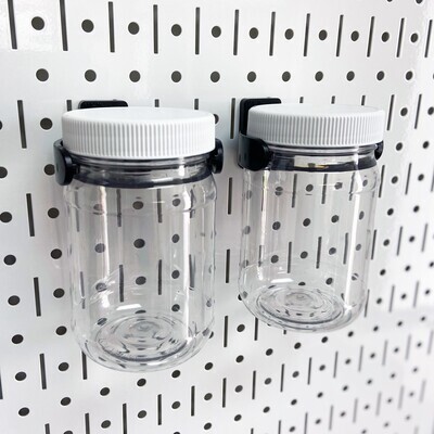 Wallwerx - Pegboard Plastic Jar Storage