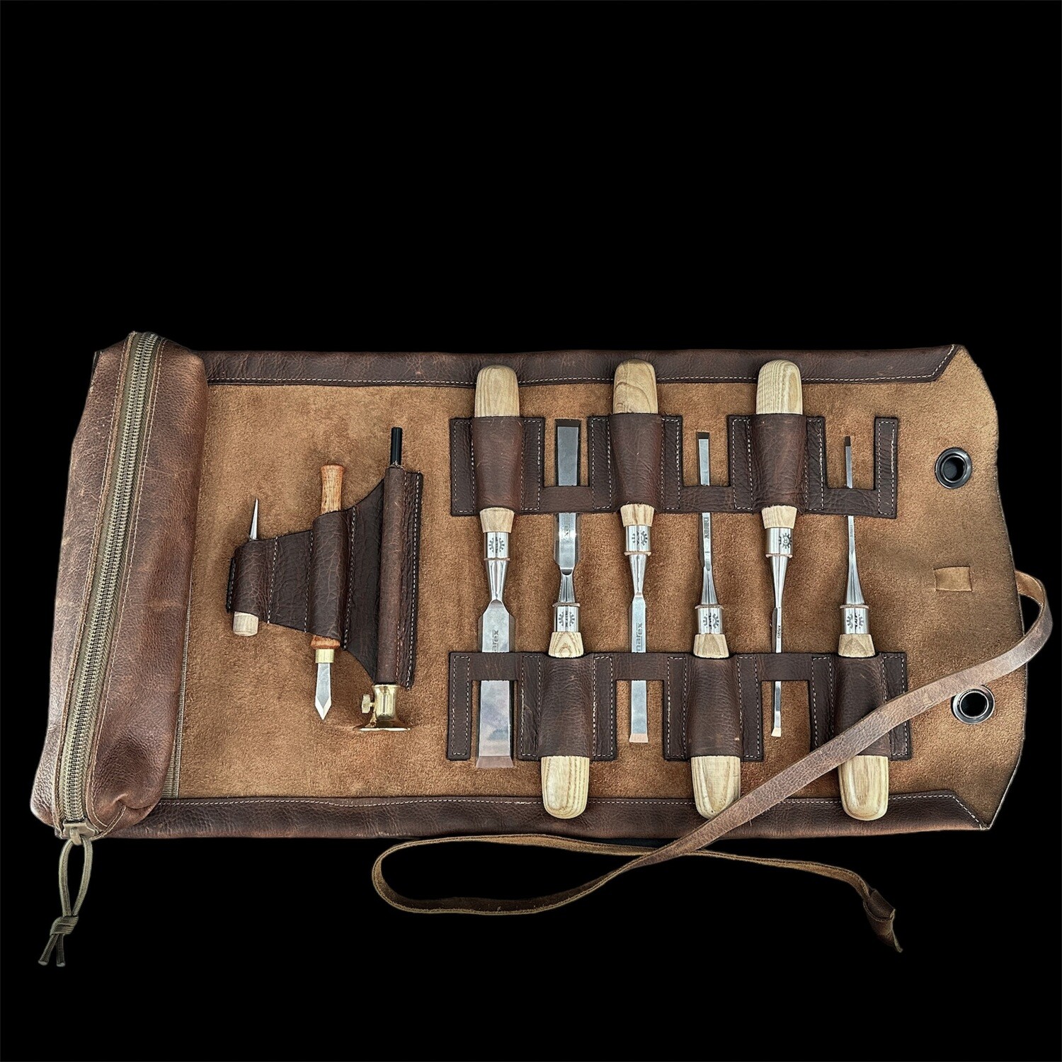 NAREX® Leather Chisels Roll™- Tools Included