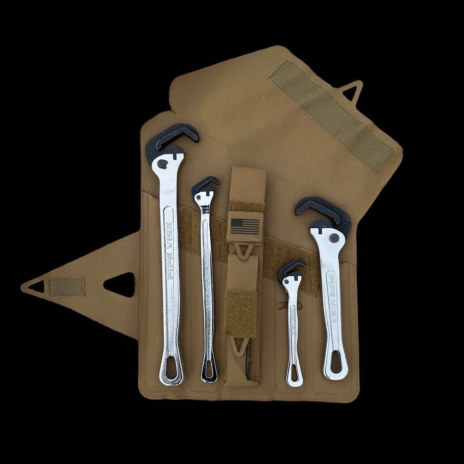 Pipe Vise Tool Roll - Tools Included, Kit Options: Kit 1