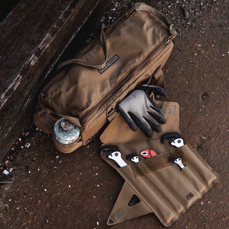 Pipe Vise Tool Roll - Tools Included