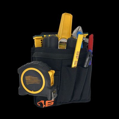 Professional Technician&#39;s Pouch - ROTATE/QUICK RELEASE, Color: Black/Hi Viz Orange