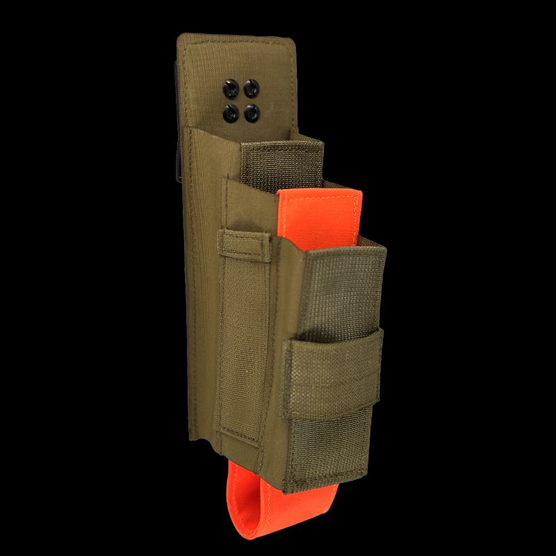 Murphy Hammer Tool Pouch ROTATE/QUICK RELEASE, Color: Coyote/Hi Viz Orange