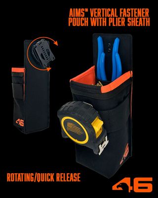 AIMS™ Vertical Fastener Pouch with Plier Sheath ROTATE/QUICK RELEASE