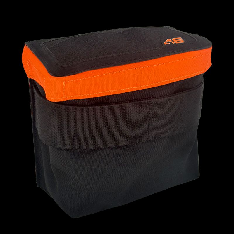 AIMS™ Split-Top 747 Fastener Pouch ROTATE/QUICK RELEASE, Color: Black/Hi Viz Orange