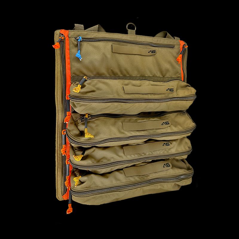 Yorktown Tool Roll®, Options: METRIC Tool Roll Only, Color: Coyote/Hi Viz Orange