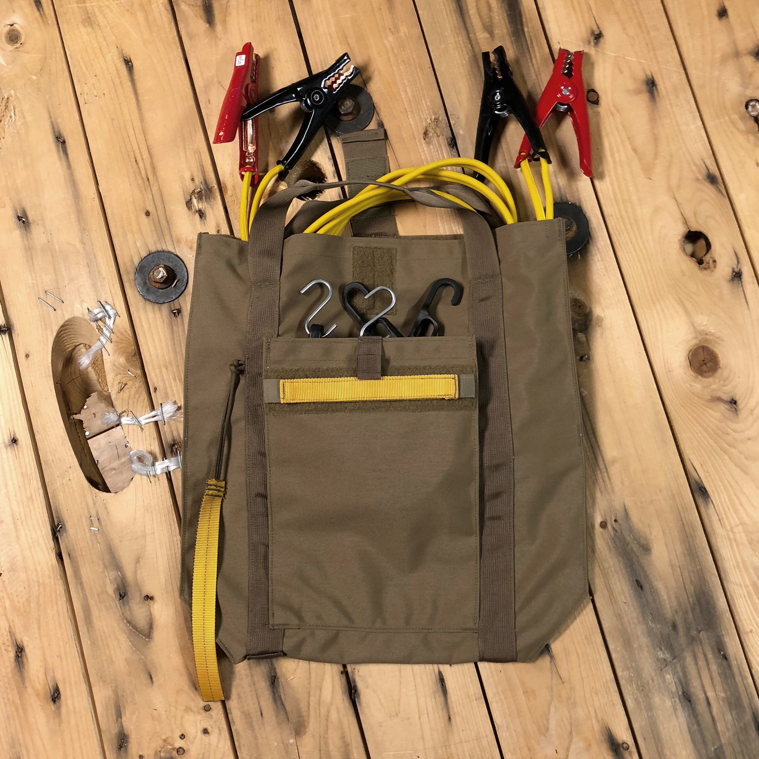 Hudson Jumper Cable Bag, Color: Coyote