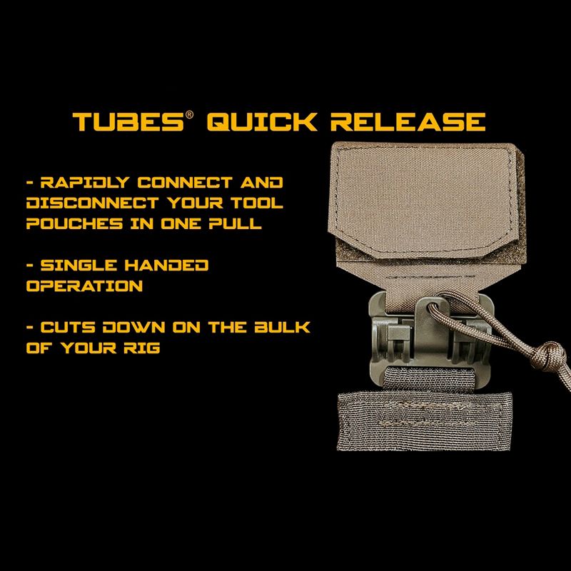 AIMS™ Drill Holster - Demo, Attachment Style: TUBES, Color: Coyote, Hand: Right