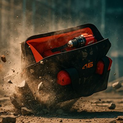 Limited Edition Black Camo Wide-Mouth Tool Tote Hi Viz Interior