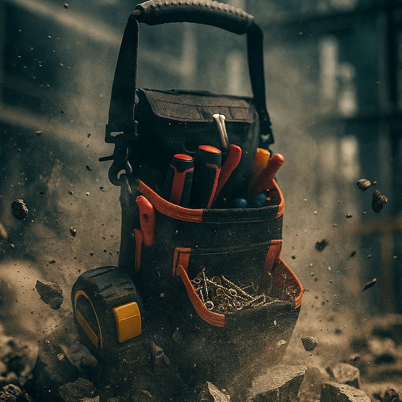 Limited Edition Black Camo Compact Double Stack Tool Pouch ROTATE/QUICK RELEASE