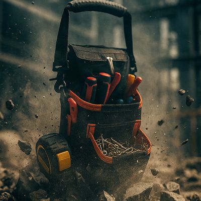 Limited Edition Black Camo Compact Double Stack Tool Pouch ROTATE/QUICK RELEASE