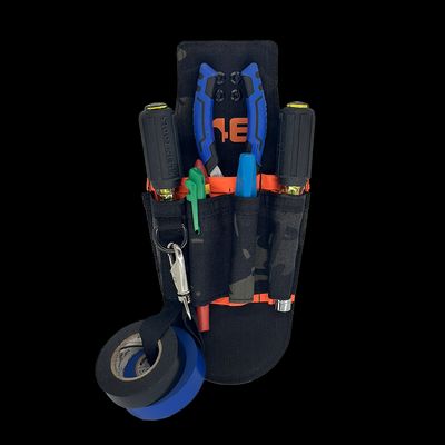 Limited Edition Black Camo 7 Pocket Electricians Pouch ROTATE/QUICK RELEASE