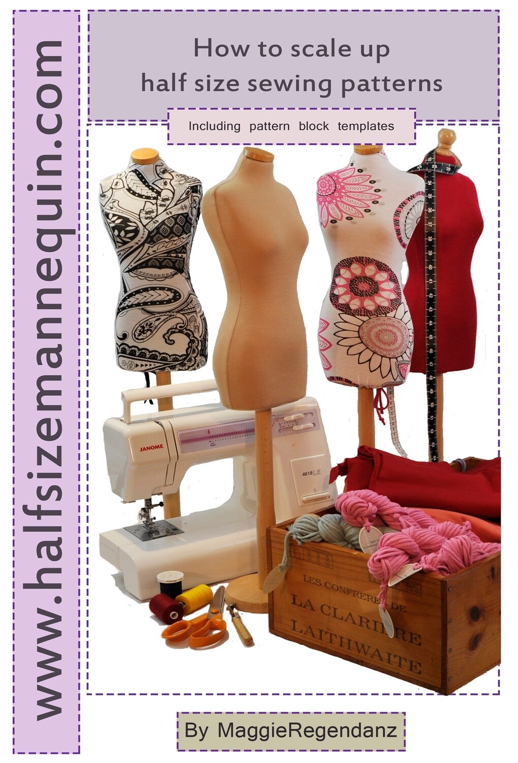 Digital download - How to scale up half size sewing patterns and basic blocks PDF booklet