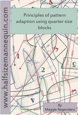 Digital download - Introduction to the Principles of Pattern Adaptation for Fashion Using Quarter Size Blocks plus printable quater size blocks PDF Digital download - Introduction to the Principles of Pattern Adaptation for Fashion Using Quarter Size Blocks plus printable quater size blocks PDF