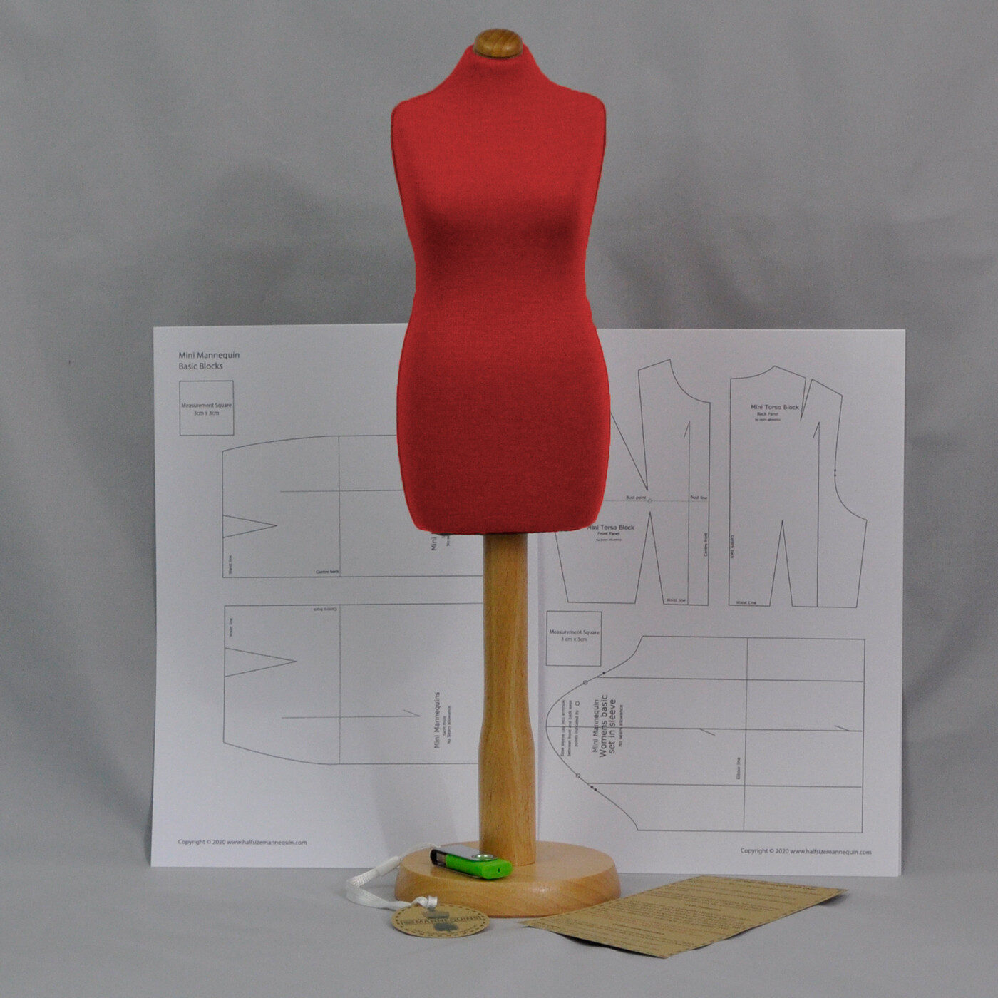 Red dressmakers Mini Mannequin