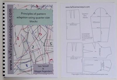 Principles of pattern adaptation using quarter size blocks booklet  (Including quarter size block templates)