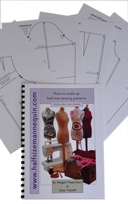 How to scale up half size patterns booklet (Including a set of half size basic blocks)