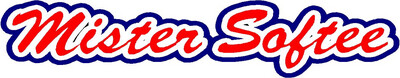 MISTER SOFTEE NAME IN 2 COLOURS  Vinyl Ice Cream Cartoon sticker No 7 