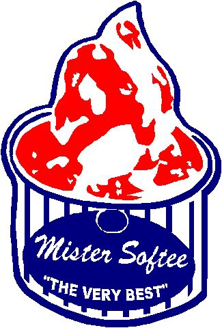 MISTER SOFTEE TUB  Vinyl Ice Cream Cartoon sticker No 10