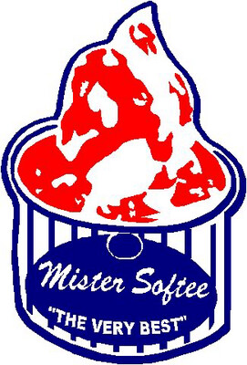 MISTER SOFTEE TUB  Vinyl Ice Cream Cartoon sticker No 10